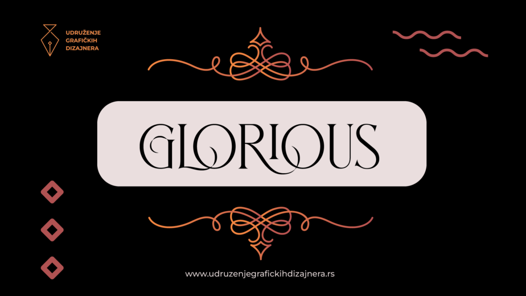 elegantni font Glorious