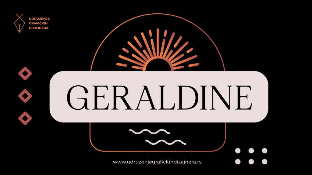 serifni font geraldine