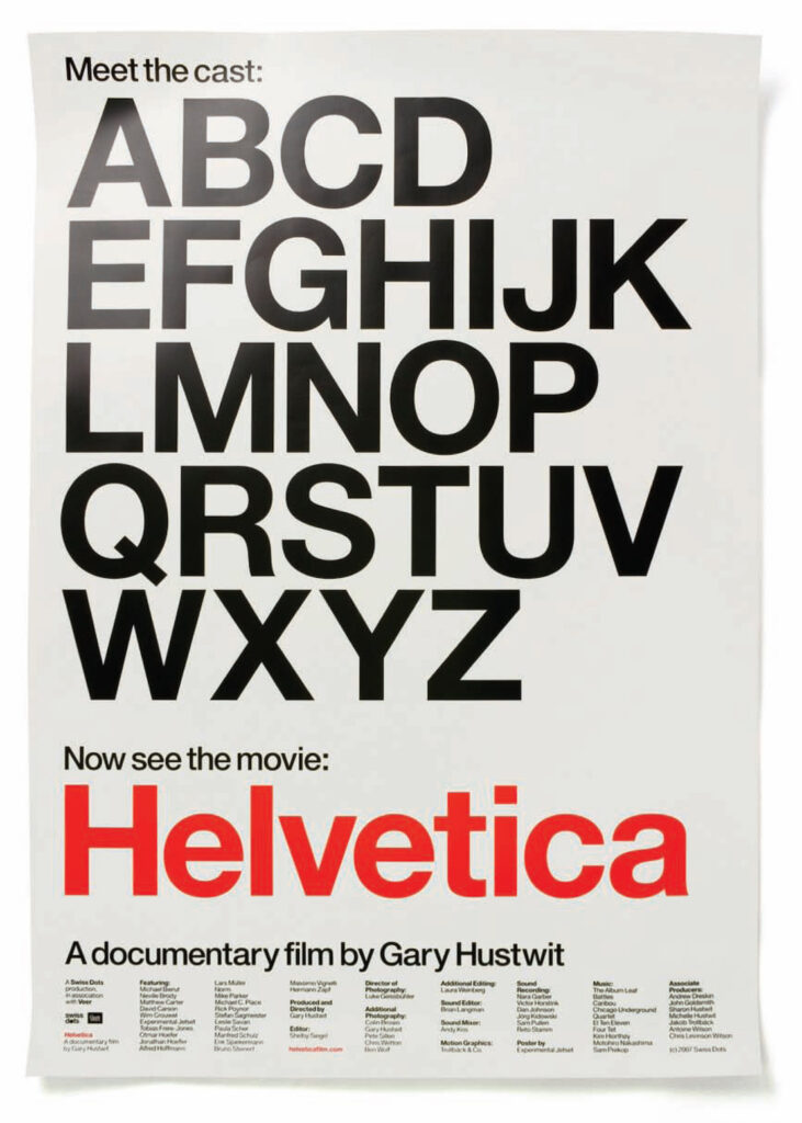 Helvetica (2007) poster